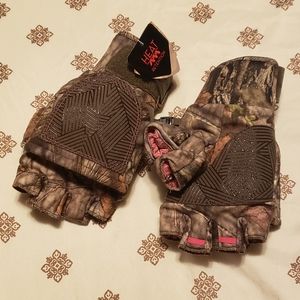 Mossy Oak woman's mittens/fingerless gloves L/XL